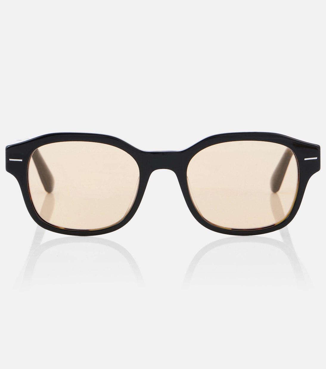 

Sartorial Sunset квадратные солнцезащитные очки Brunello Cucinelli, Black/Orange