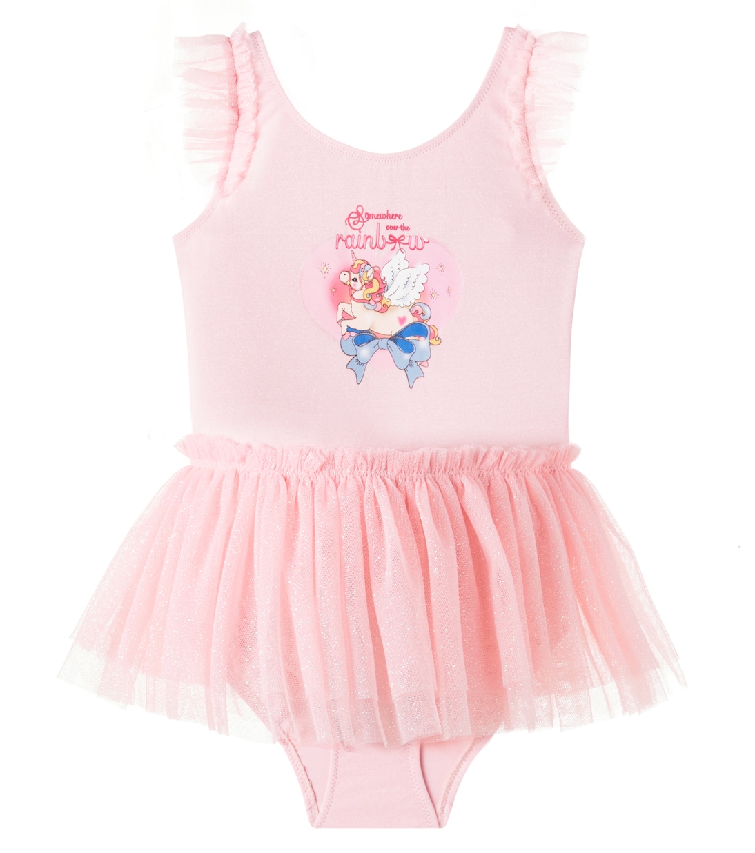 

Купальник с отделкой из тюля Amandine Konges Sløjd, Powder Pink
