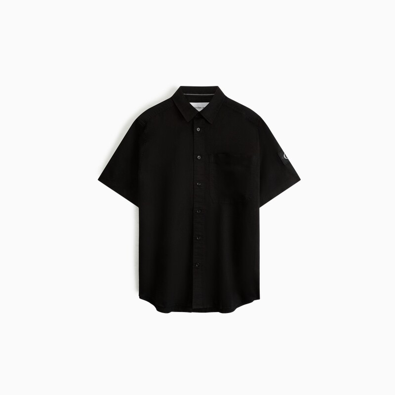 

Рубашка мужская Calvin Klein Jeans с вышитым логотипом, черный