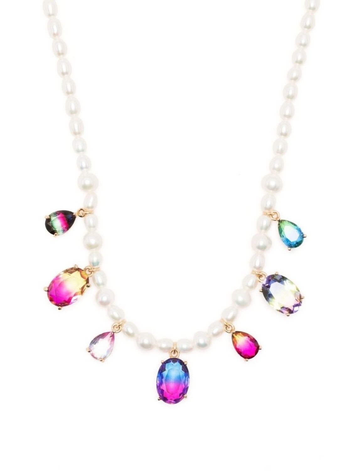 

Колье с кристаллами A Sinner in Pearls, белый