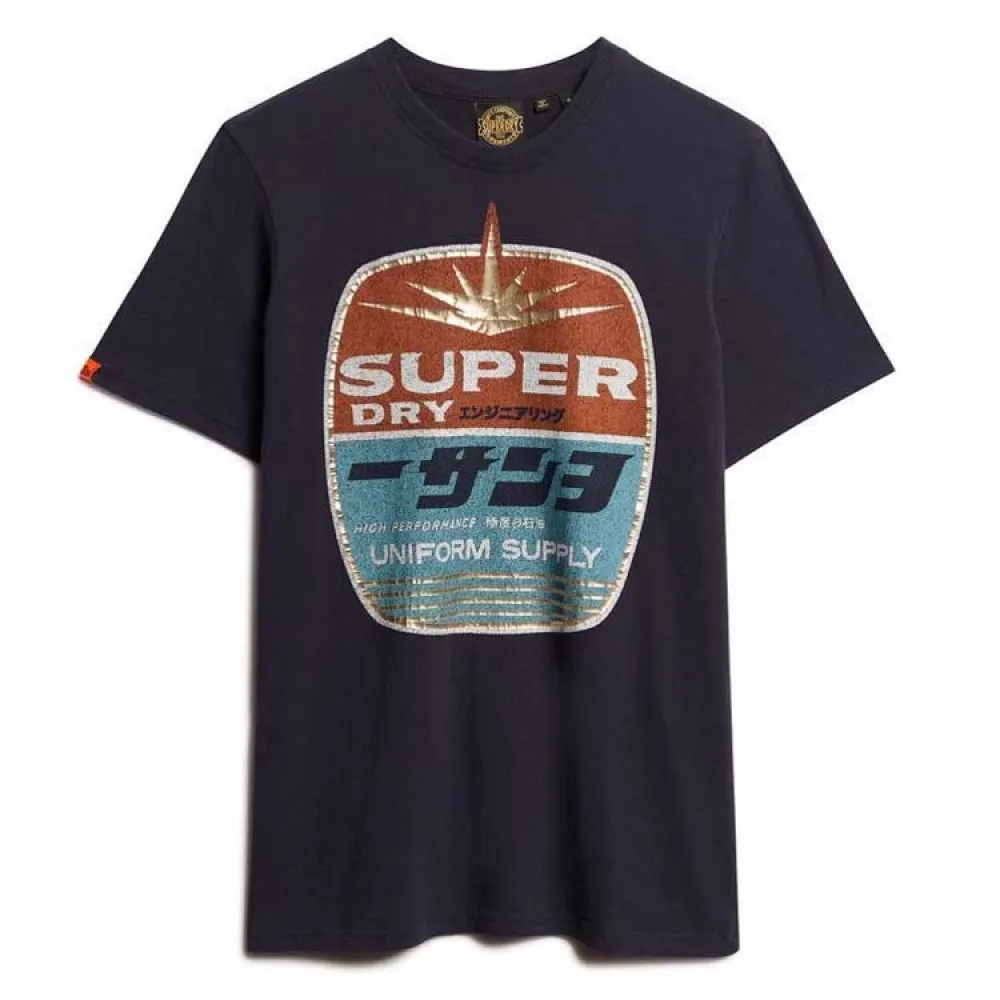 

Футболка с коротким рукавом Superdry Gasoline Graphic Relaxed, черный