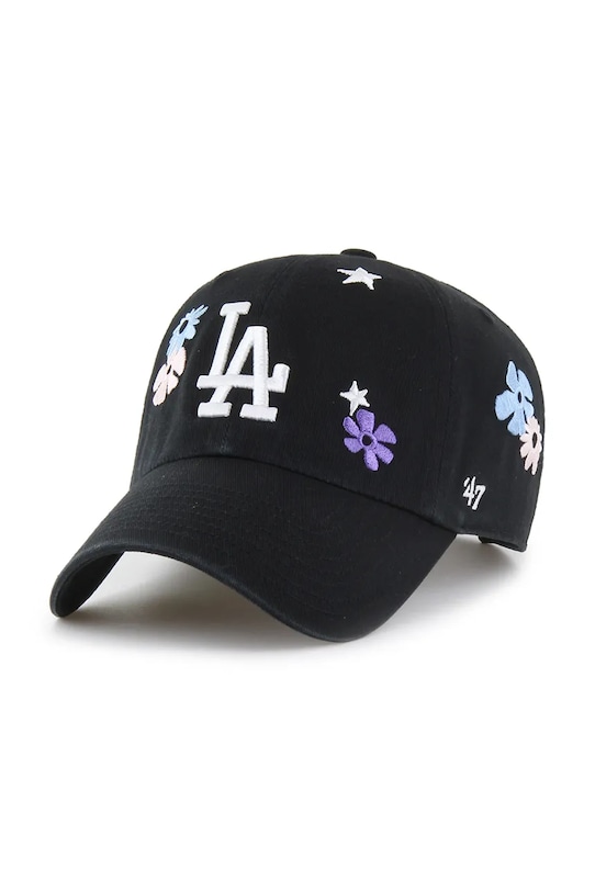 

Бейсболка с козырьком хлопковая MLB Los Angeles Dodgers 47 Brand, черный