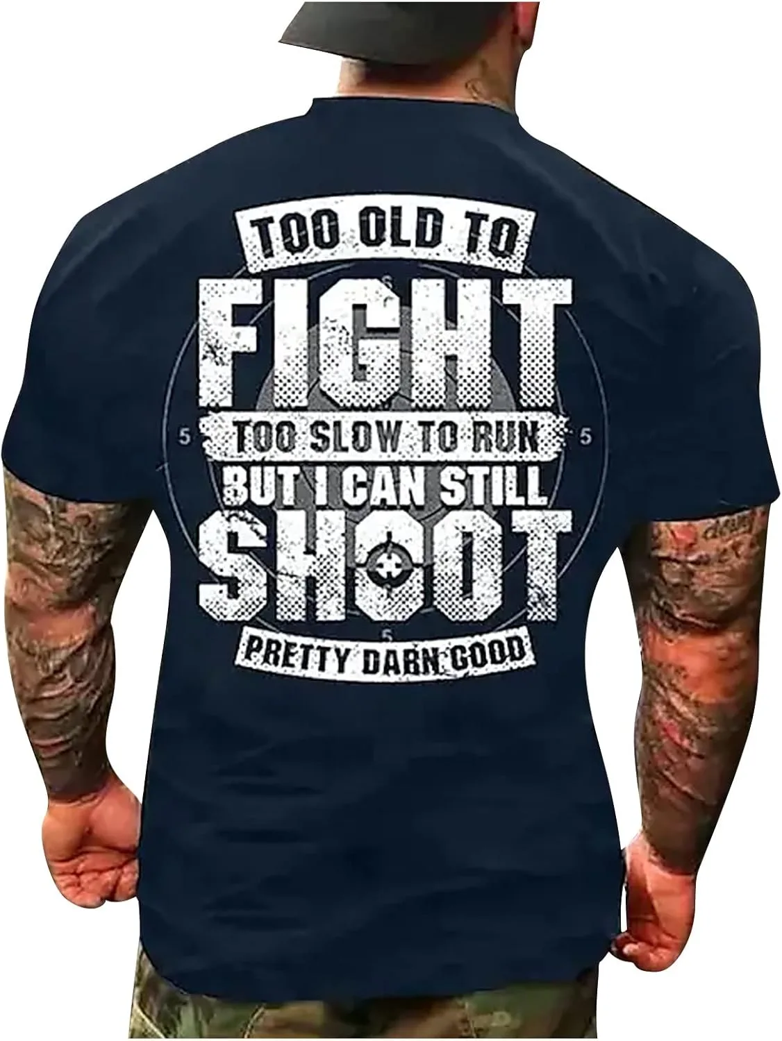 

Футболка Ymosrh мужская летняя с коротким рукавом и принтом