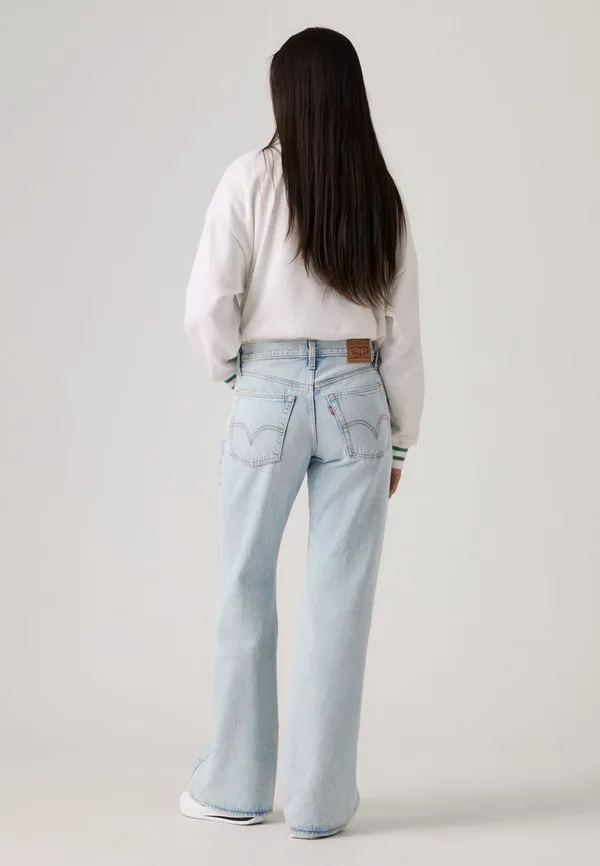 Свободные джинсы-клеш средней длины Levi'S, Light Blue Denim — фото 4