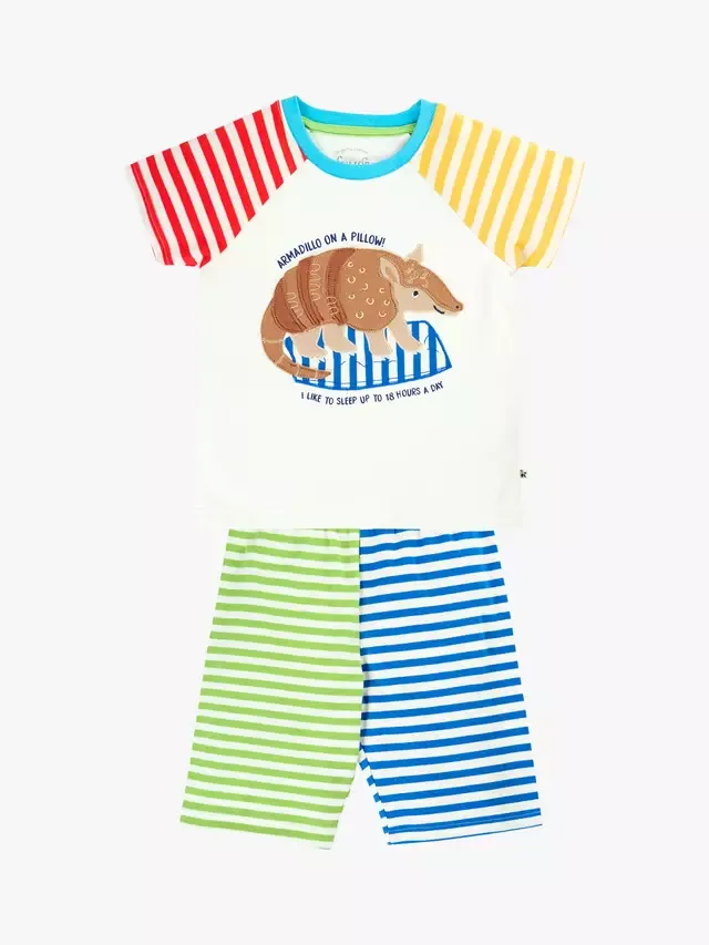 Детский пижамный комплект с коротким рукавом, разноцветный Frugi
