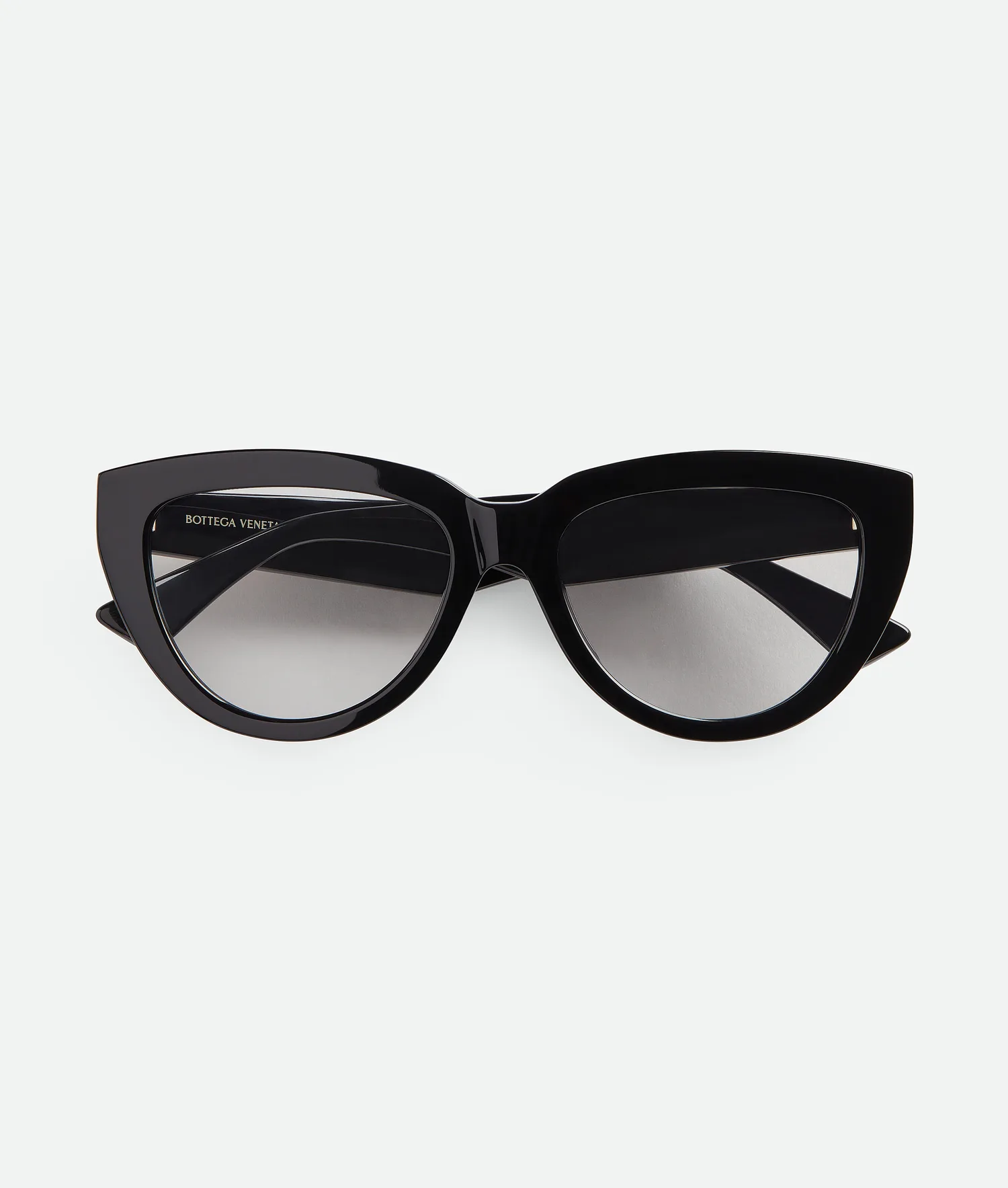 Classic Recycled Acetate Cat Eye Eyeglasses BOTTEGA VENETA, черный