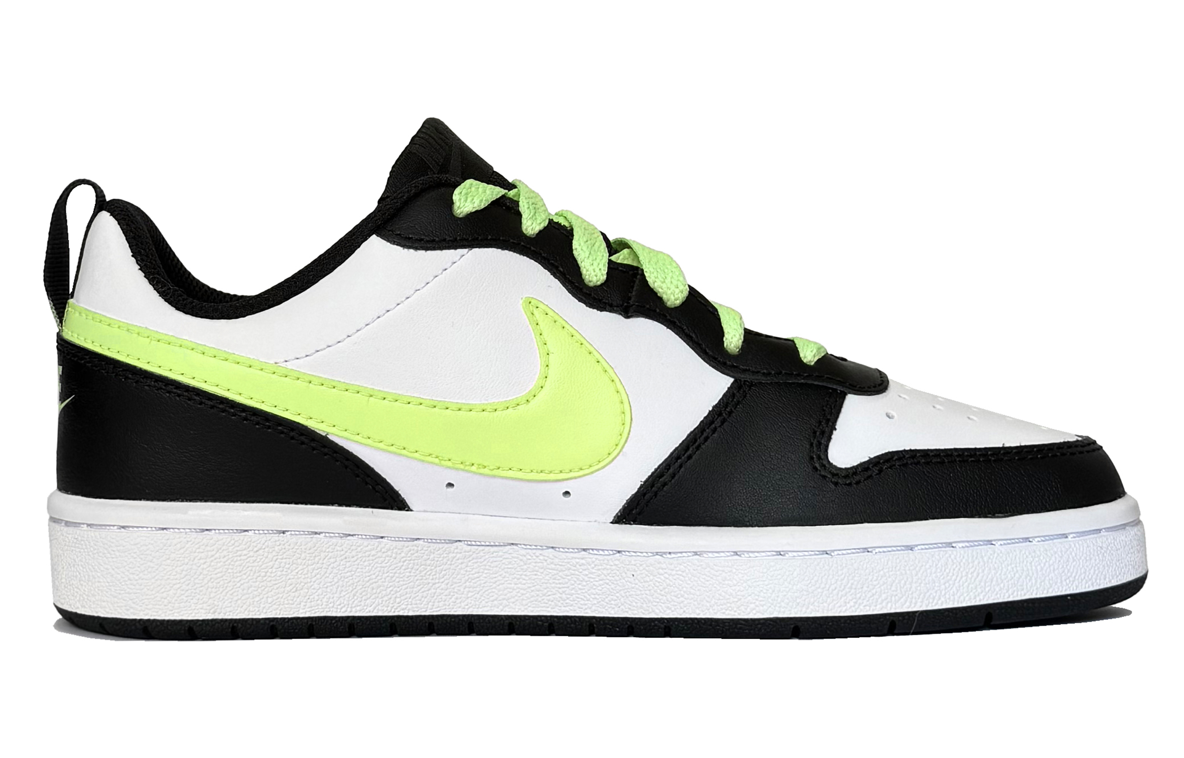 

Кроссовки Nike Court Borough Skateboarding Shoes Women's Low-top Black/Green/White, цвет Keylime