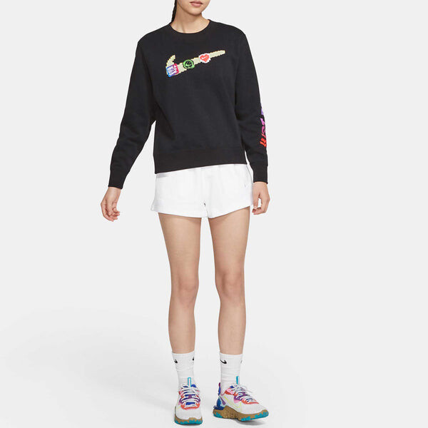 Свитера спортивная одежда логотип флисовая толстовка с капюшоном Nike, черный — фото 3