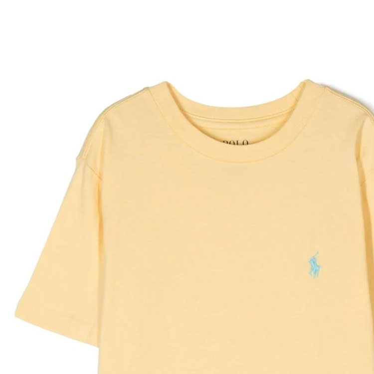 Детская желтая футболка Polo SS23 Ralph Lauren — фото 4