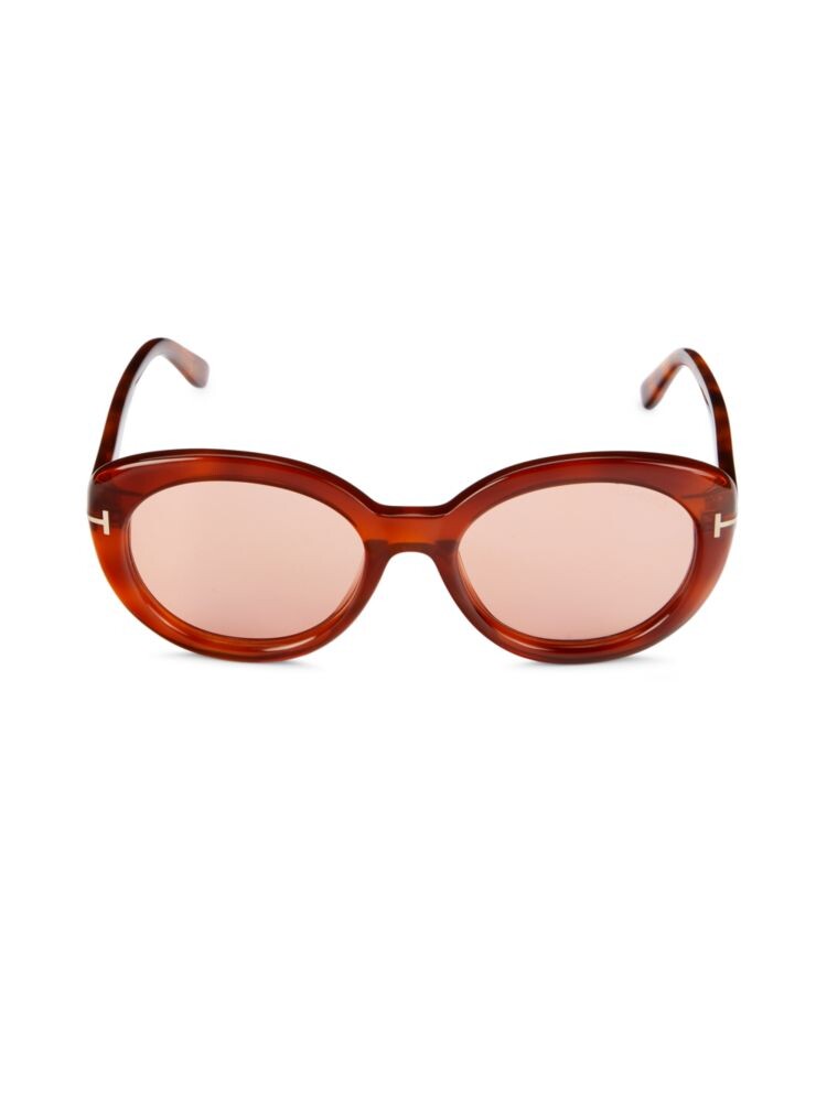 

Солнцезащитные очки «кошачий глаз» 55 мм Tom Ford, цвет Havana