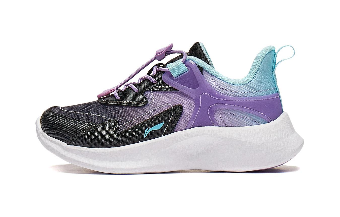 

LINING YOUNG Lingyue 3.0 V3 прочные амортизирующие детские повседневные кроссовки Purple Black Blue для детей 3-7 лет