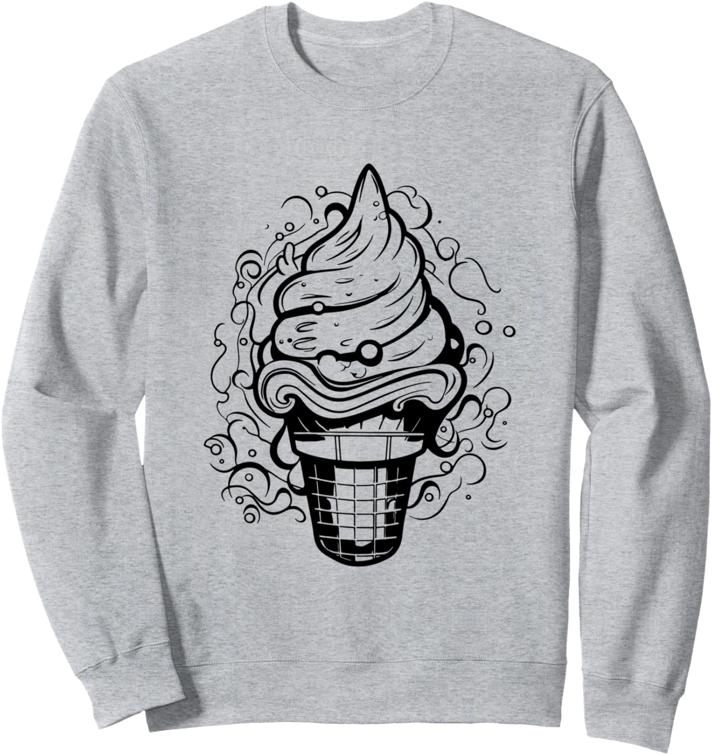 

Толстовка с рисунком мороженого Ice Cream Maker Graphic Tees And Gifts, серый