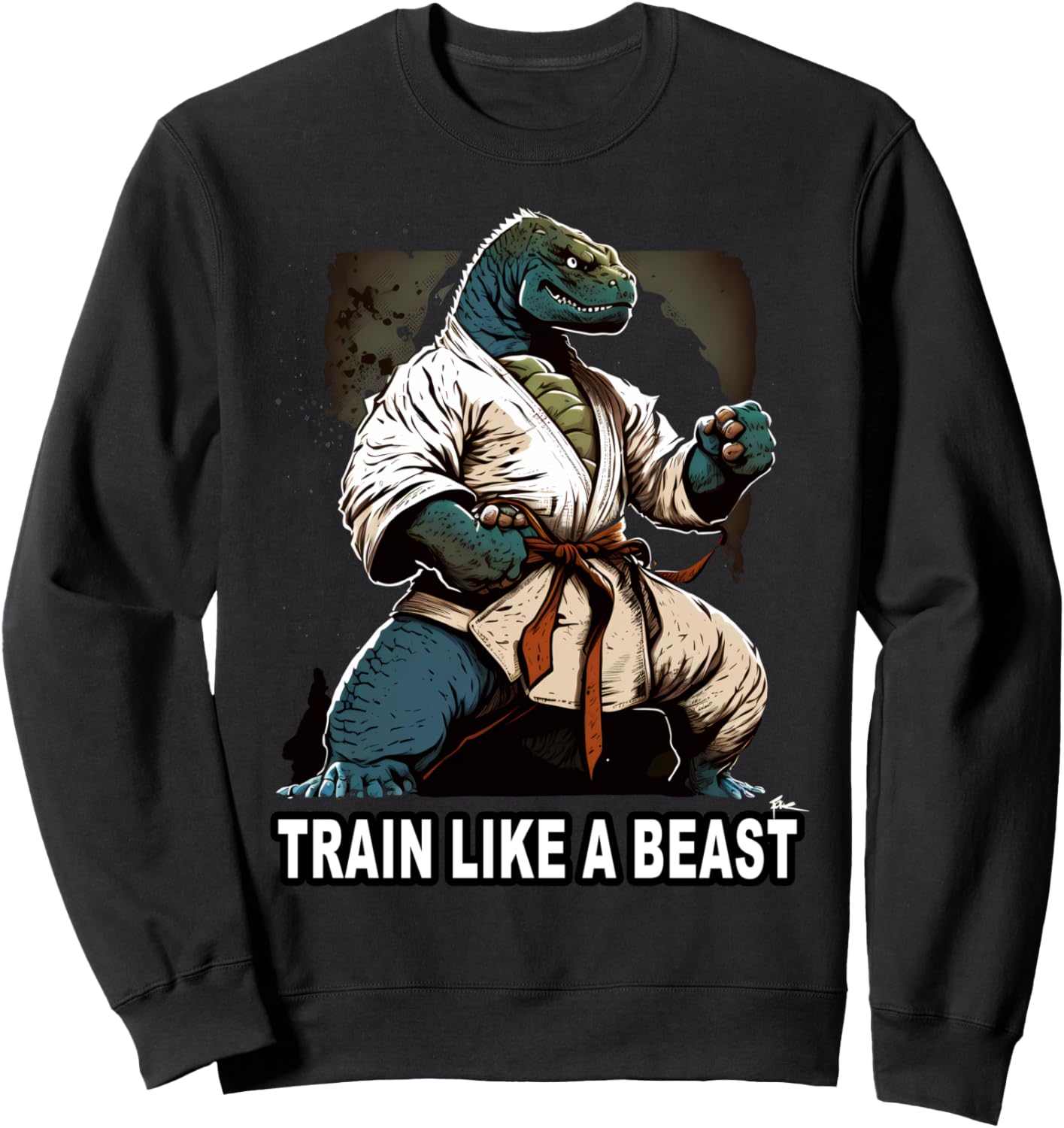 

Толстовка «Тренируйся как зверь» Tee Samurai - Mma Gym & Workout Motivation, черный