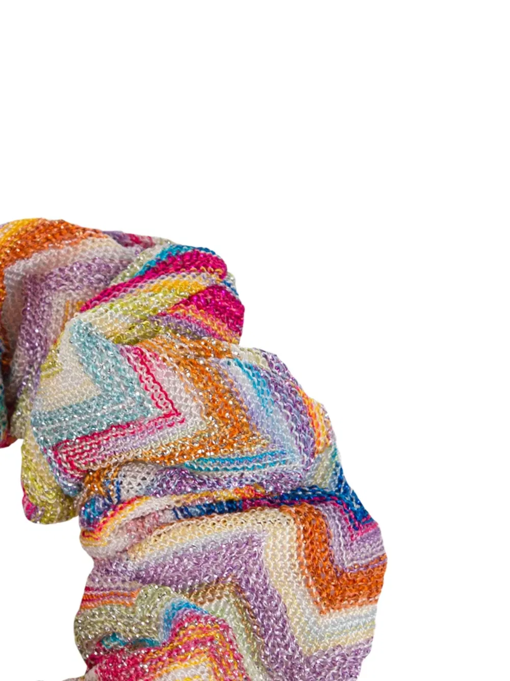 Резинка для волос с зигзагообразным узором Missoni Kids, розовый — фото 2
