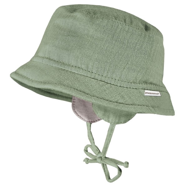 

Детская шапочка с муслиновой лентой и ушами Maximo, зеленый