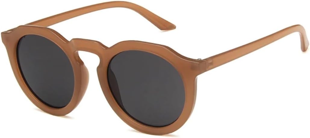 

Солнцезащитные очки с защитой UV400 | Овальная маленькая оправа, цветные линзы | Для женщин и мужчин, для занятий спортом на открытом воздухе и вождения DSVIGF, Brown Grey