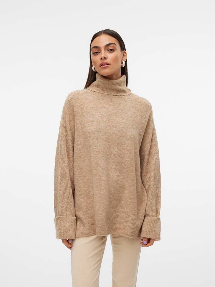 

Пуловер Vero Moda Rollkragenpullover, бежевый