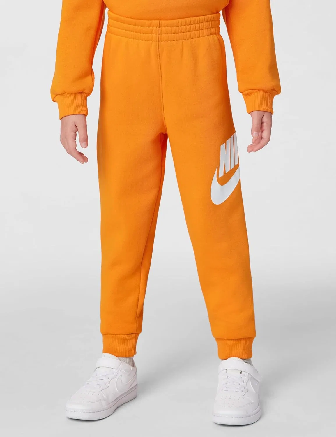 Детский спортивный костюм из флиса Nike, 2 предмета, ярко-оранжевый — фото 4