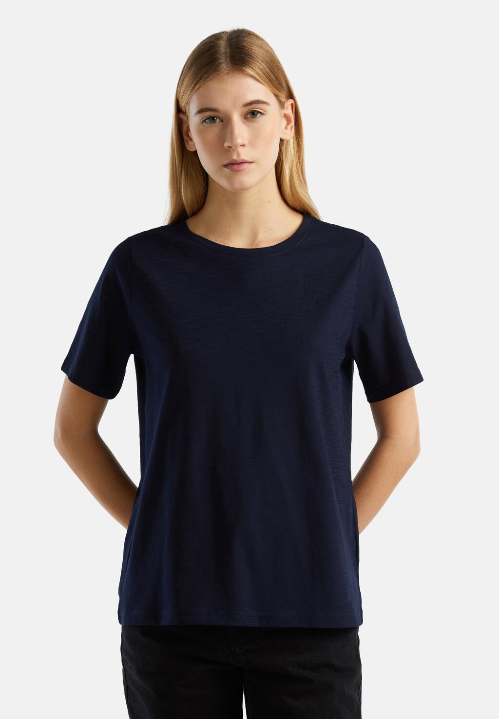 

Базовая футболка CREW NECK IN SLUB United Colors of Benetton, синий