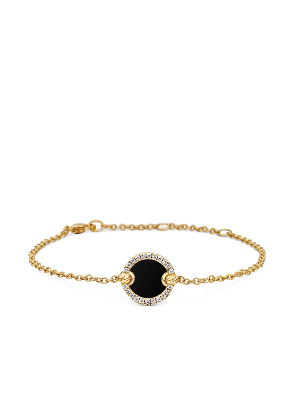 

Браслет Petite DY Elements Center Station Chain из желтого золота с бриллиантами (11 мм) David Yurman, золотой