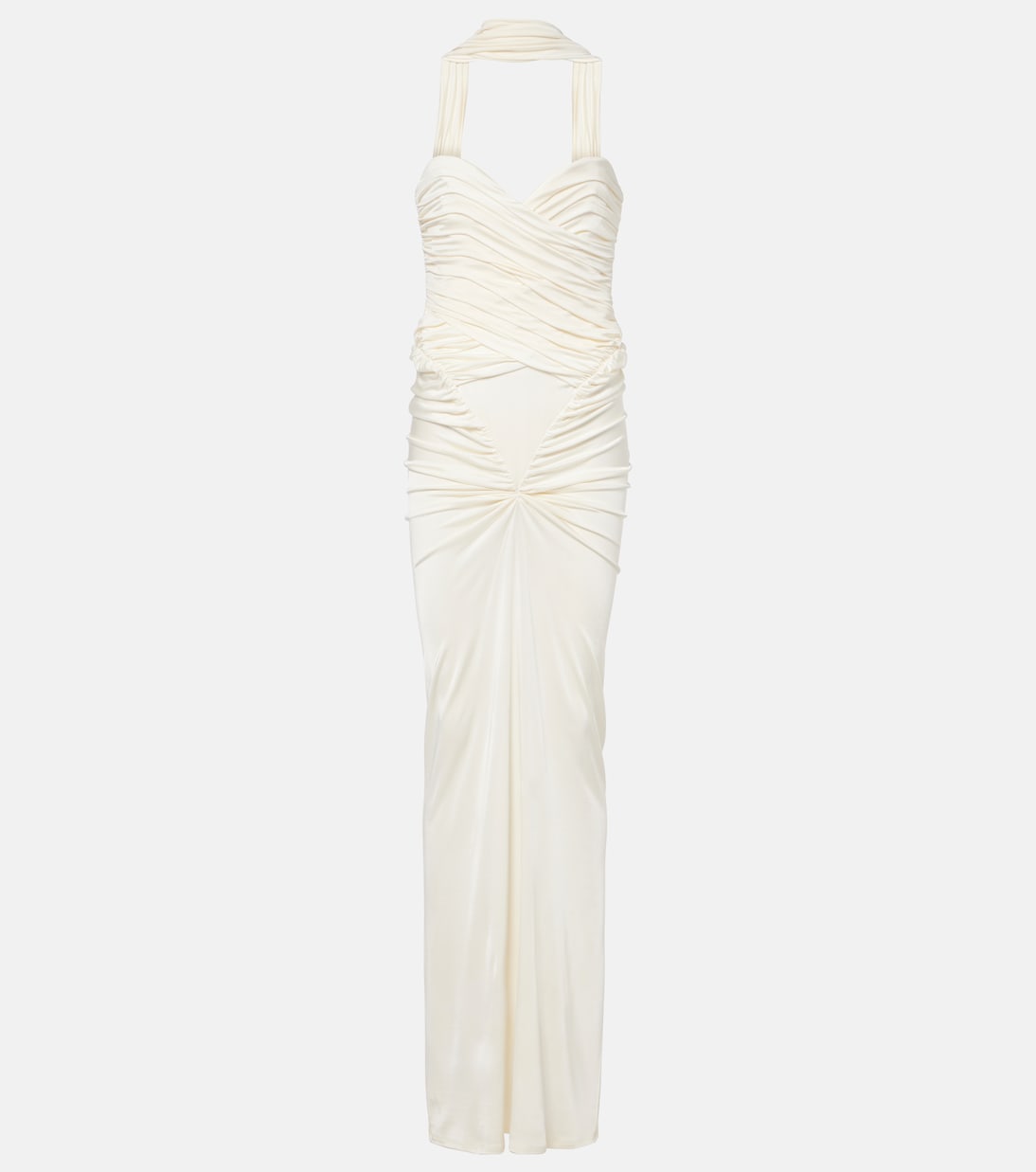 

Платье Samsara без бретелек с рюшами The New Arrivals Ilkyaz Ozel, Casablanca White