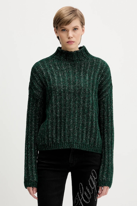 

Свитер из смесовой шерсти Hugo, зеленый