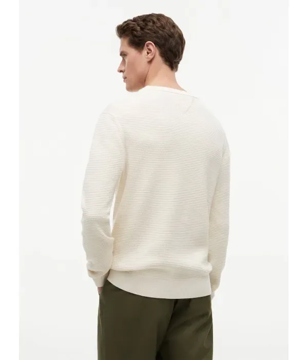 Сезонный свитер regular fit Tommy Hilfiger, кремовый — фото 3