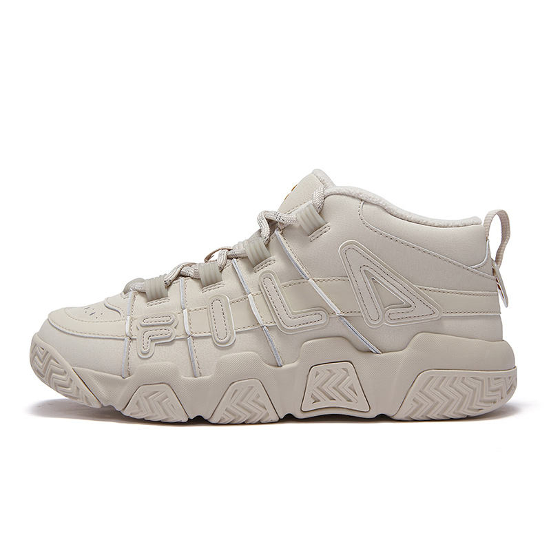 

FILA FUSION Баскетбольные кроссовки Puffy Shoes Mid top Vintage, мужские, овсяно-желтые