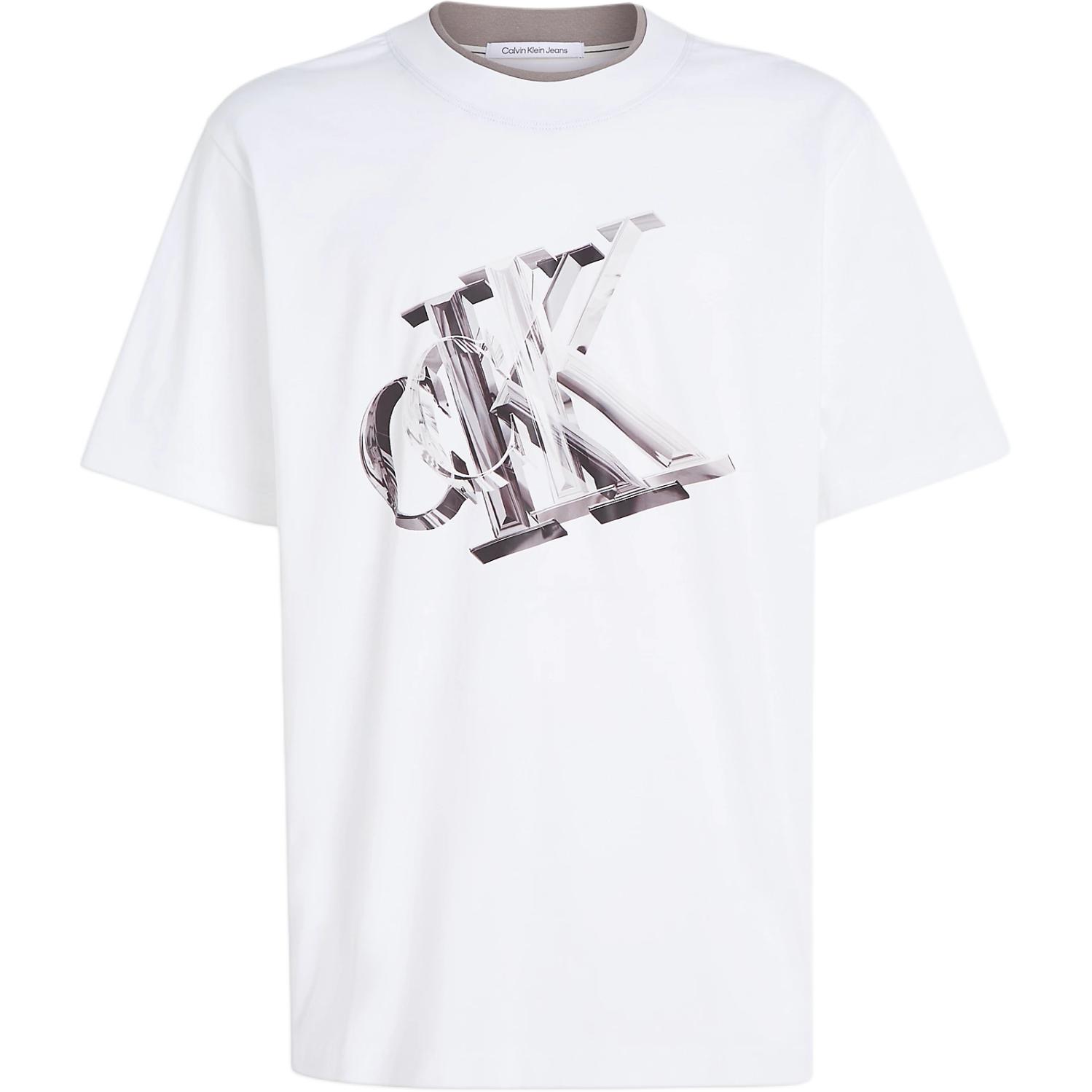 

Футболка с монограммой Calvin Klein, Bright White