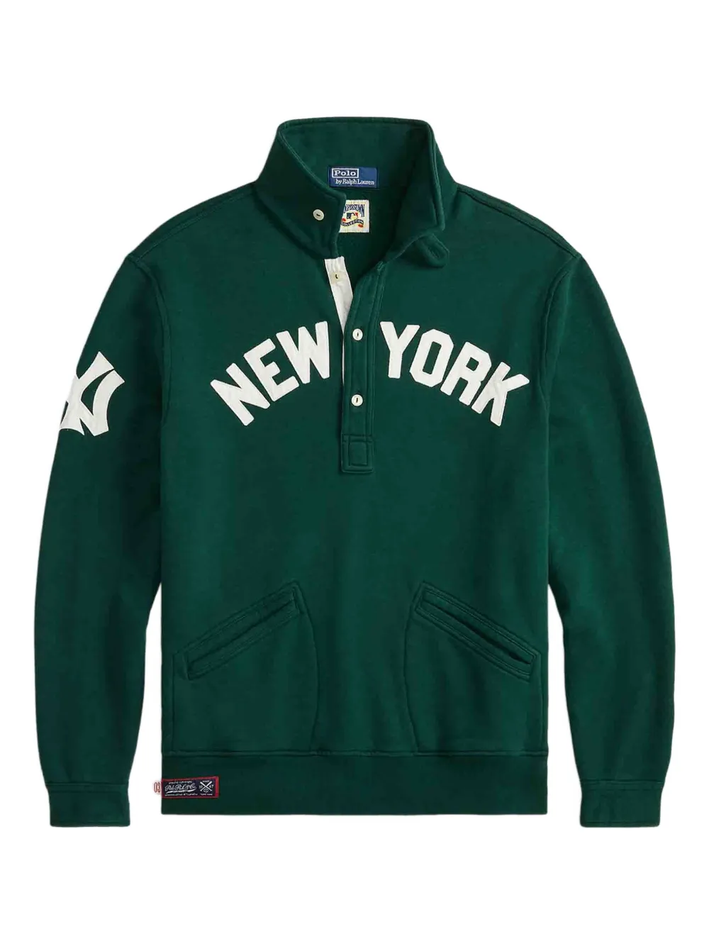 

Толстовка на пуговицах с логотипом Yankees Polo Ralph Lauren, зеленый