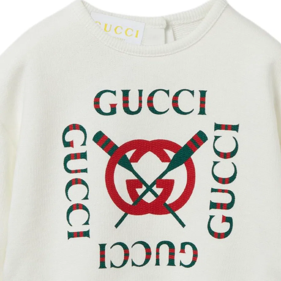 Свитшот детский белый GUCCI — фото 4