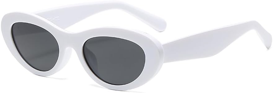 

Винтажные солнцезащитные очки в форме «кошачий глаз» в маленькой оправе, модные очки для женщин и мужчин, индивидуальные женские солнцезащитные очки с защитой от УФ-излучения UV400 TYUVIVO, White