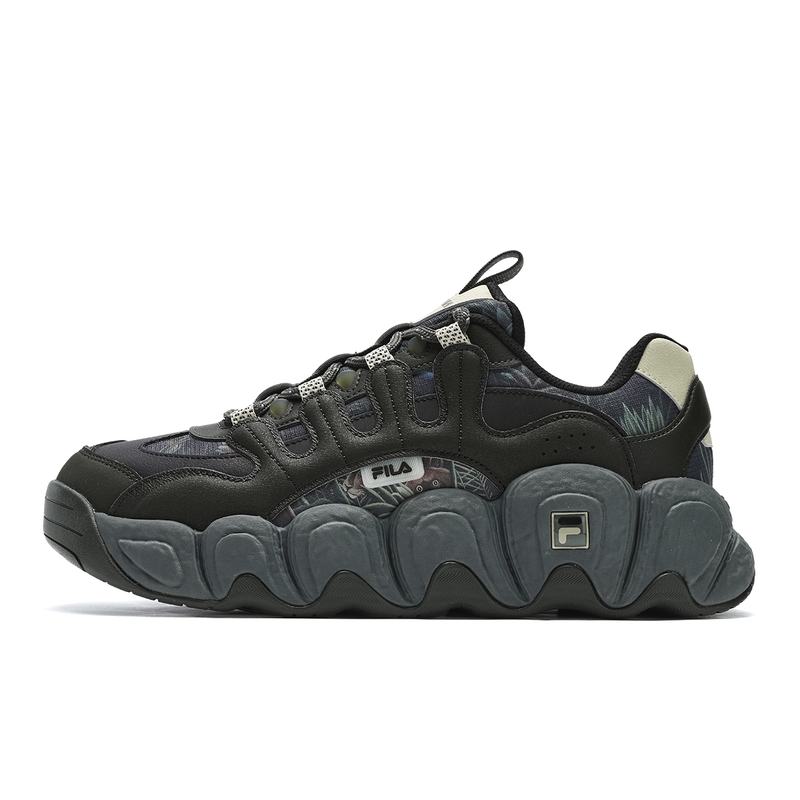 

FILA Износостойкие кроссовки Croissant Low Top для бега, мужские, черно-зеленые