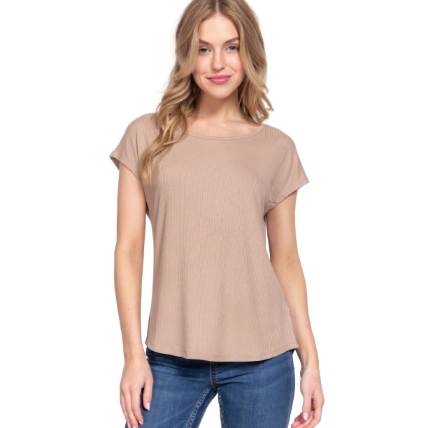 

Короткий топ с резинкой Dolman Slv FASHNZFAB, хаки