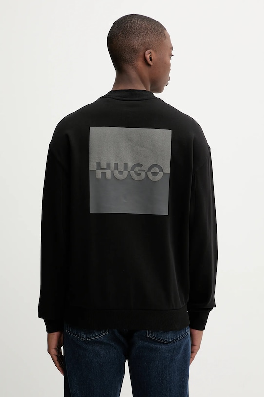 

Толстовка из рваного хлопка HUGO, черный
