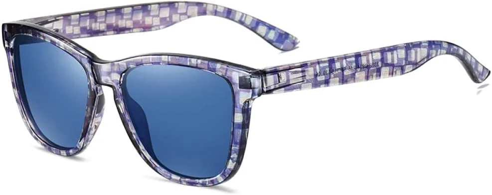 

Женские поляризованные солнцезащитные очки UV400 Мужские солнцезащитные очки Цветные оправы для очков Велоспорт Вождение Спорт Путешествия Очки generic, Fret Blue