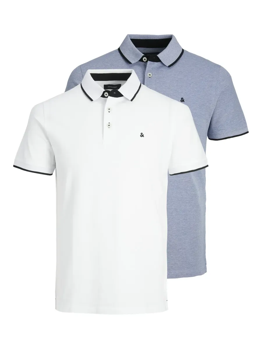 

Рубашка-поло Jack & Jones "JJEPAULOS POLO SS 2PK MP NOOS", цвет Bright Cobalt