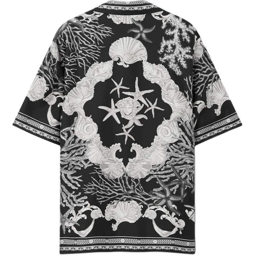 Рубашка Barocco Sea Silk VERSACE, черный — фото 4