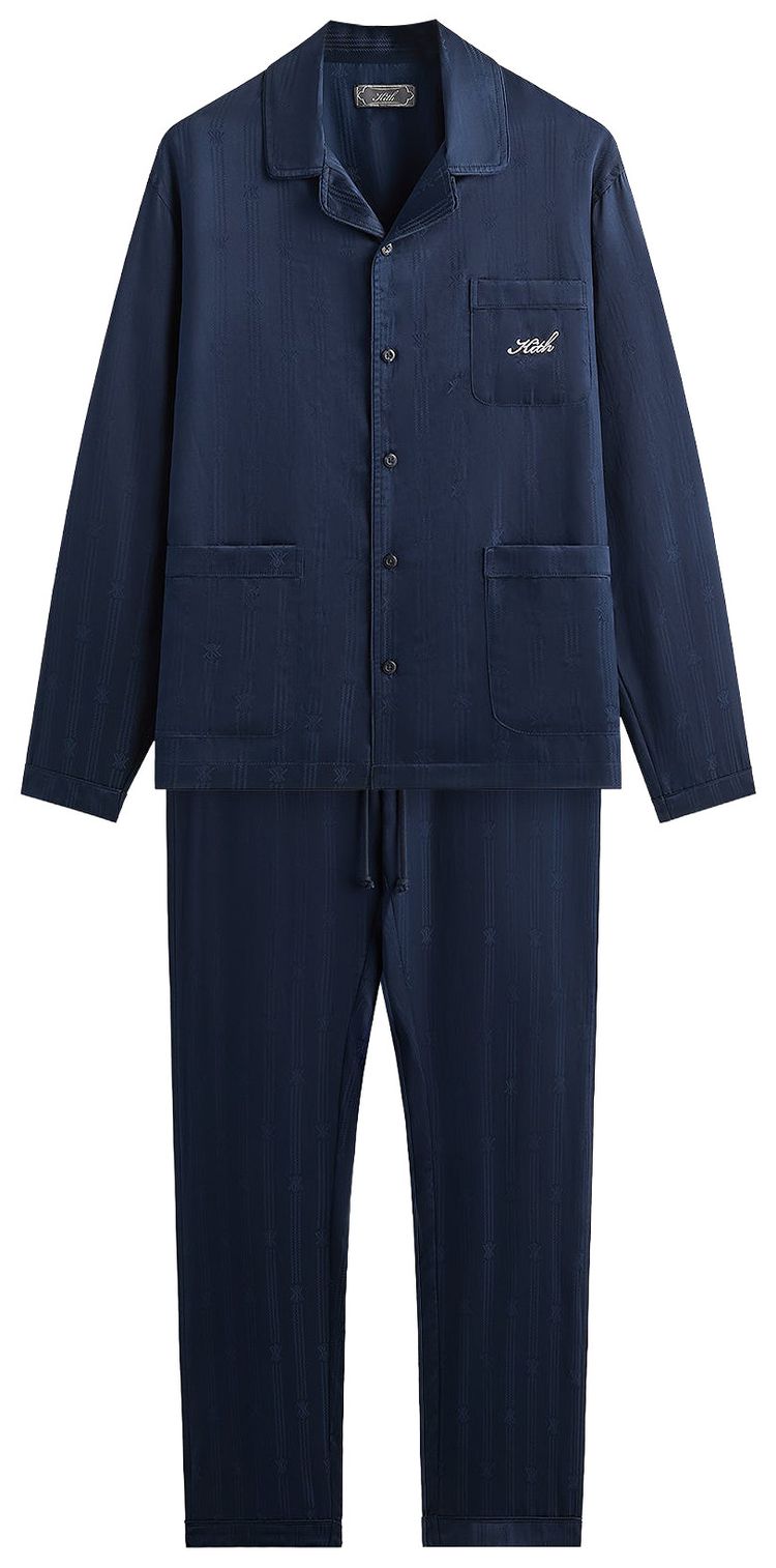 

Пижамный комплект Kith Kithmas Crest Monogram, черный