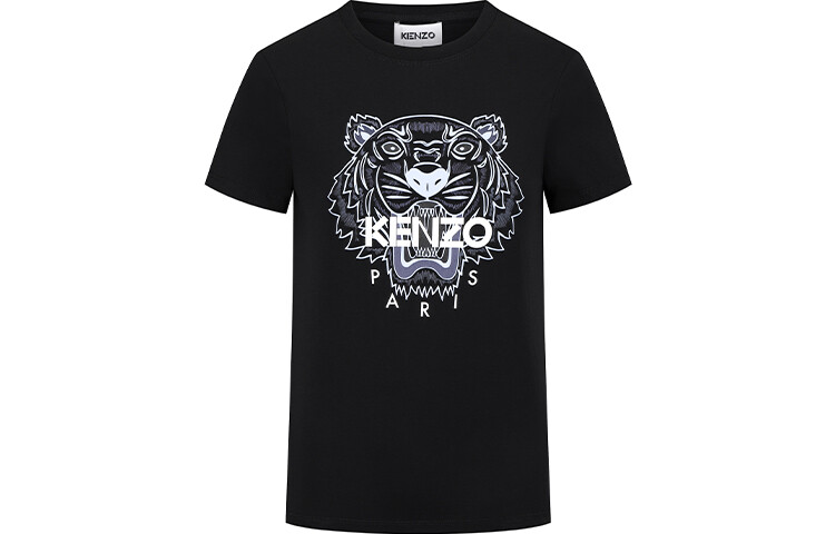 

Футболка женская Kenzo, черный / бело-синий