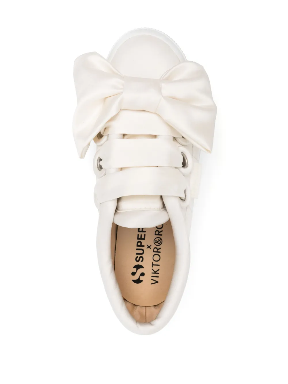 Кеды с бантом из коллаборации с Superga Viktor & Rolf, нейтральный — фото 4