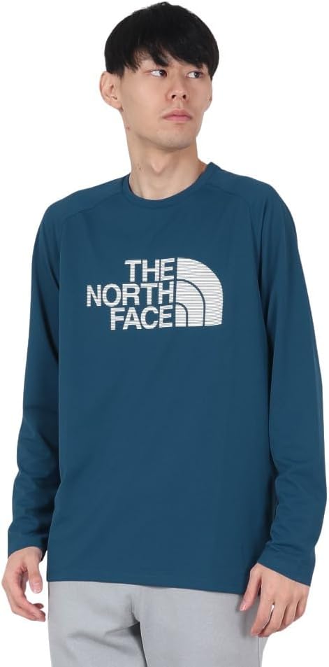 

Мужская футболка с длинным рукавом THE NORTH FACE с логотипом GTD, влагоотводящая, быстросохнущая, антибактериальная, отталкивающая запахи, с защитой от УФ-излучения и антистатическими свойствами, синий