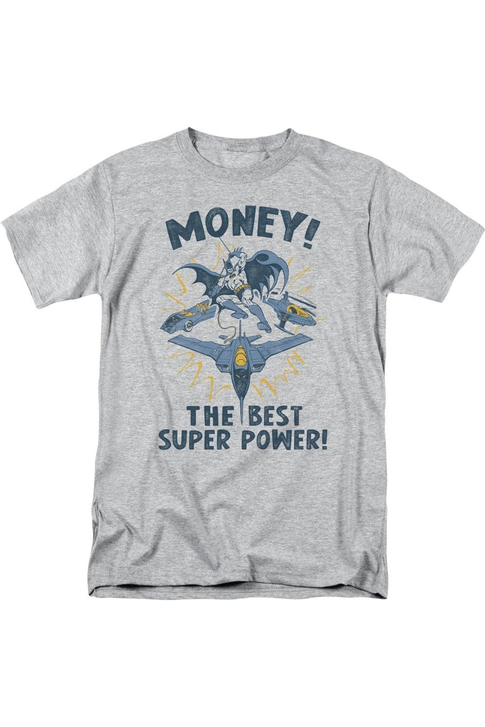 

Футболка с коротким рукавом для взрослых DC Comics Money Gildan, цвет athletic heather