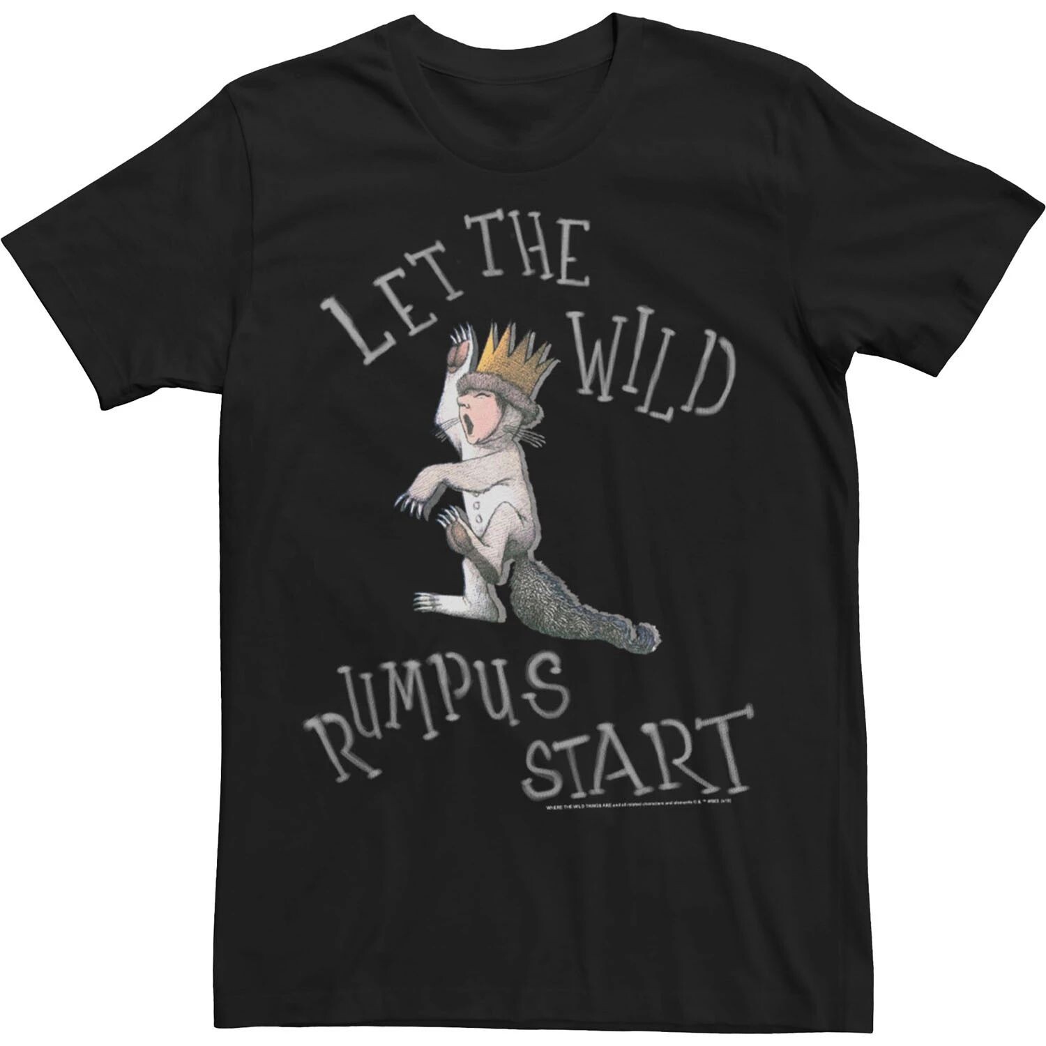 

Мужская футболка с плакатом «Where The Wild Things Are Rumpus Start» Licensed Character