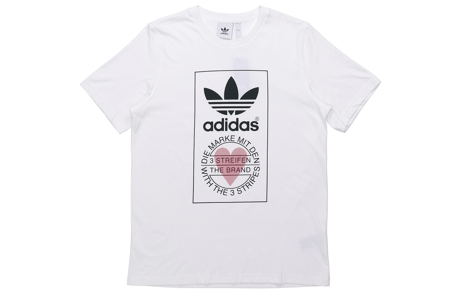 

Футболка с коротким рукавом с принтом «Любовь» для мужчин Adidas Originals