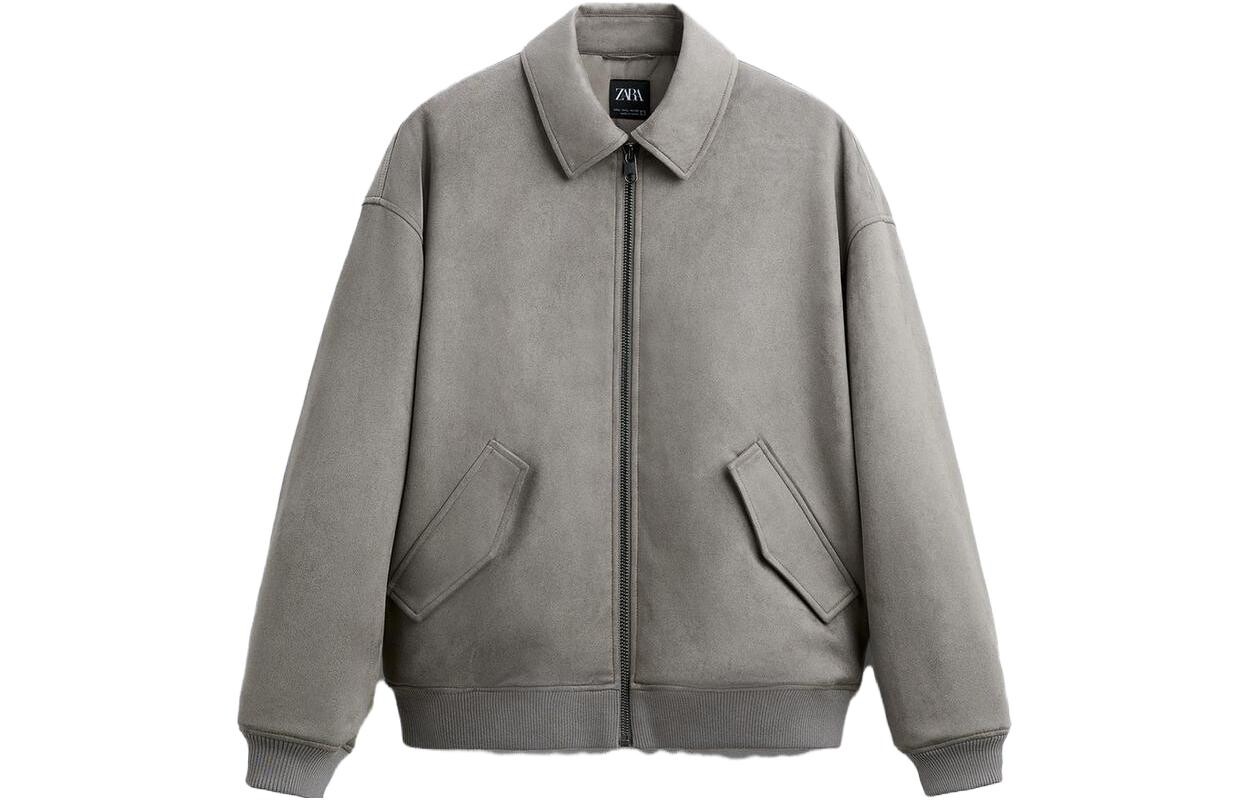 

Куртка мужская серая Zara, серый