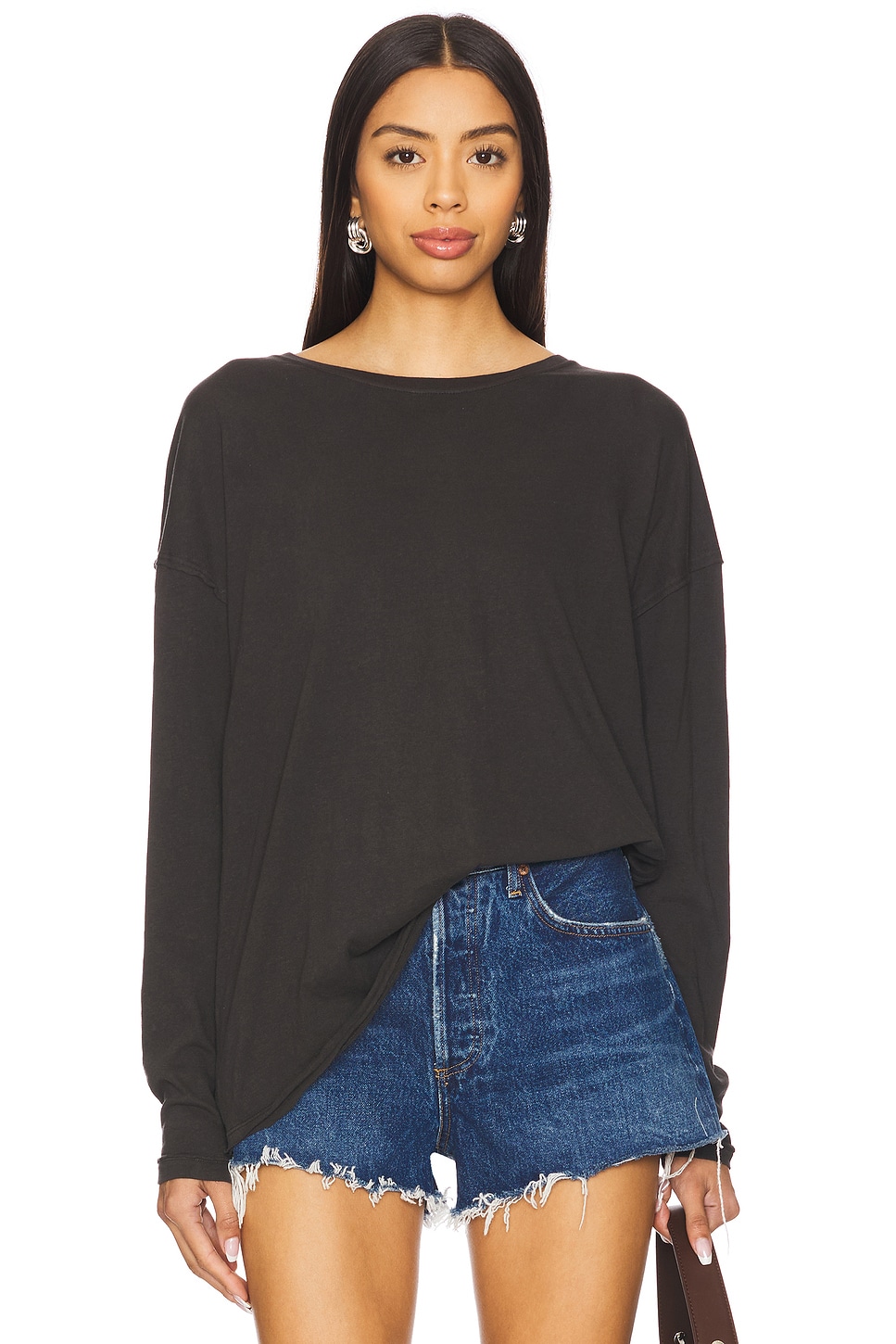 

X мы свободные длинный рукав Nina Tee от Free People, black