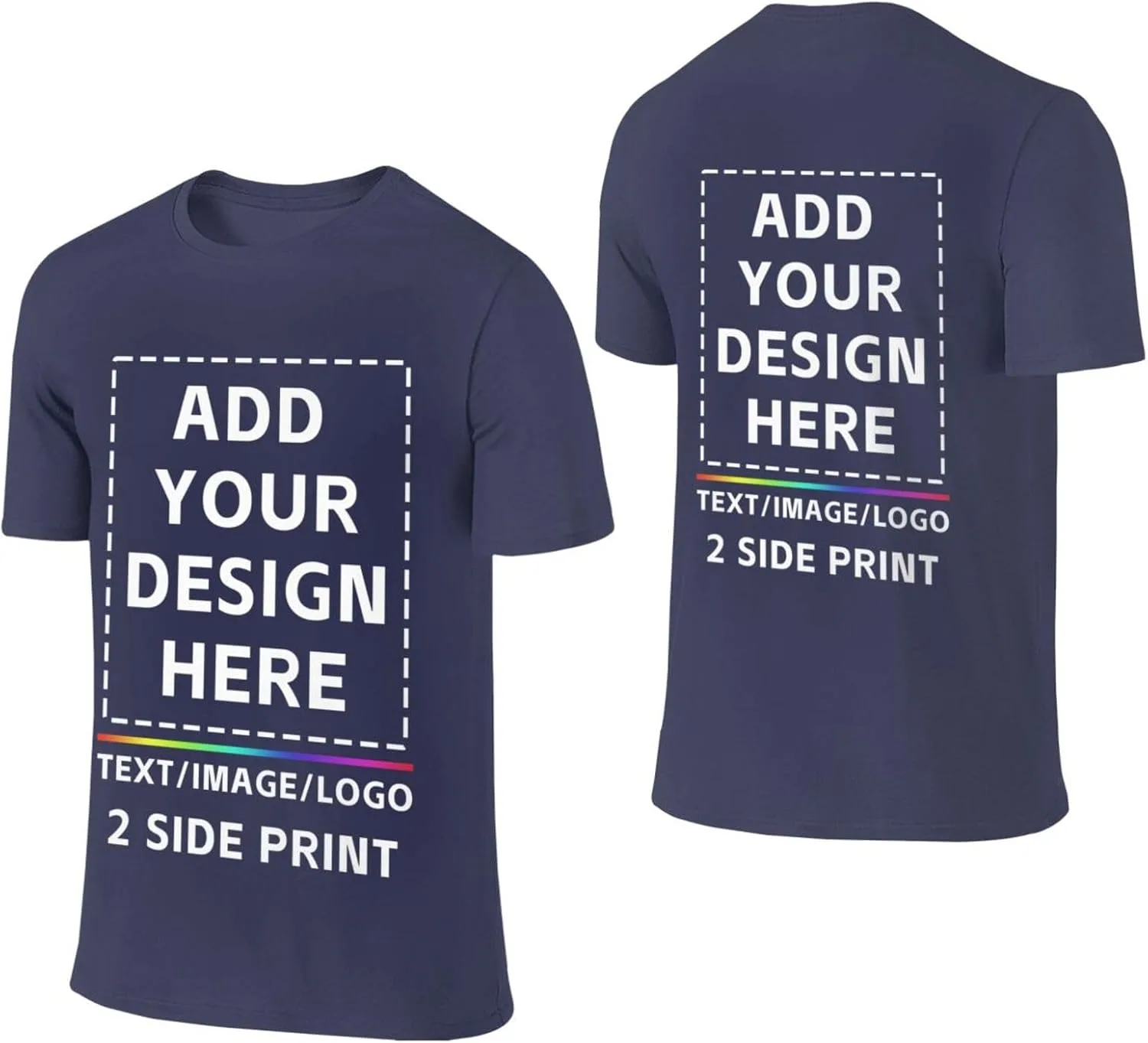 Футболка Custom Shirt Men с принтом спереди и сзади