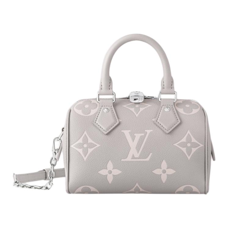

Сумка женская кожаная через плечо Speedy Cow Regular Gray LOUIS VUITTON