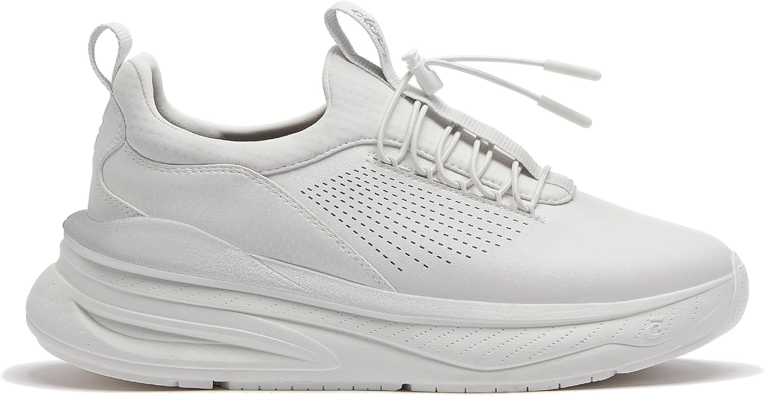 

Кроссовки Clove Forte для врачей и медсестер, стойкие к жидкостям, легко чистятся, противоскользящие, удобные для смен на 12 и более часов, с эластичными шнурками без завязывания, для мужчин и женщин, белый